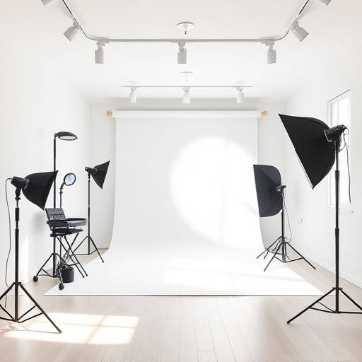 Modern photo studio interior