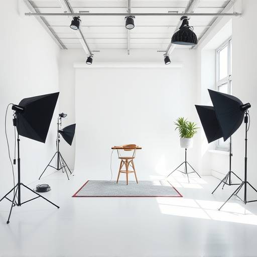 Photo studio with a modern interior design